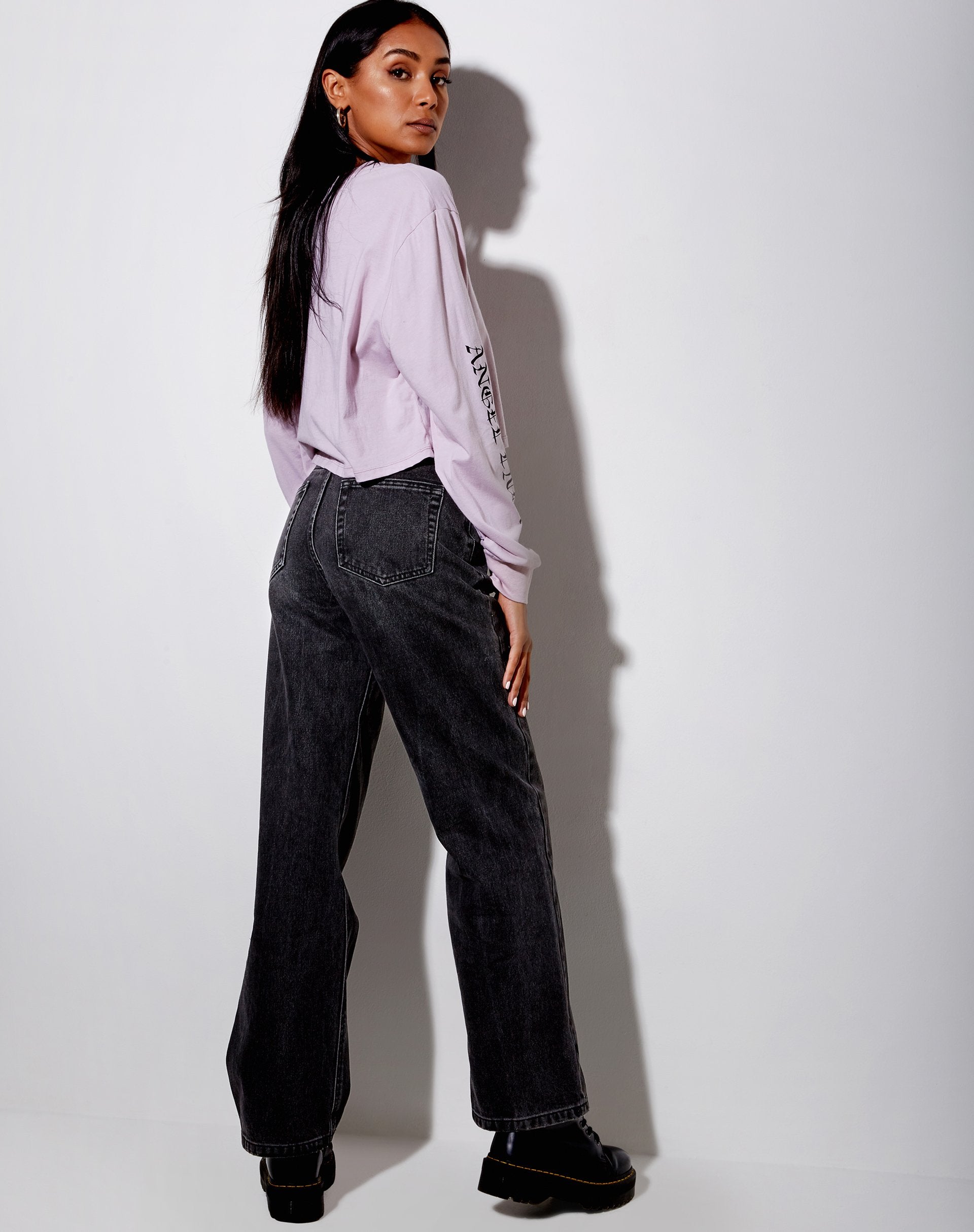 Immagine di Boli Crop Tee in Viola Angelo Angel Energy