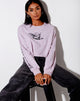 Immagine di Boli Crop Tee in Viola Angelo Angel Energy