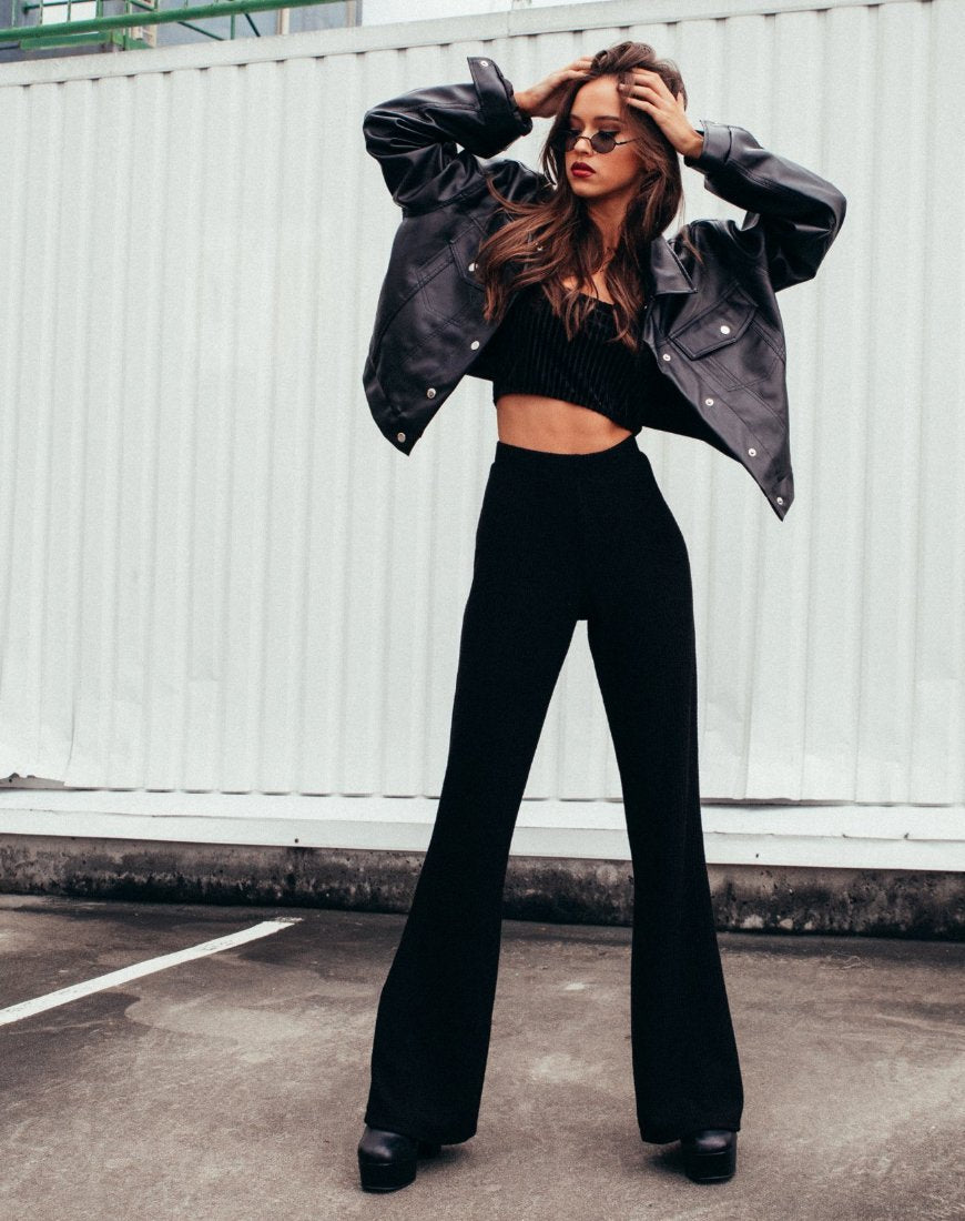 Immagine dei pantaloni Herlom Flare in nero