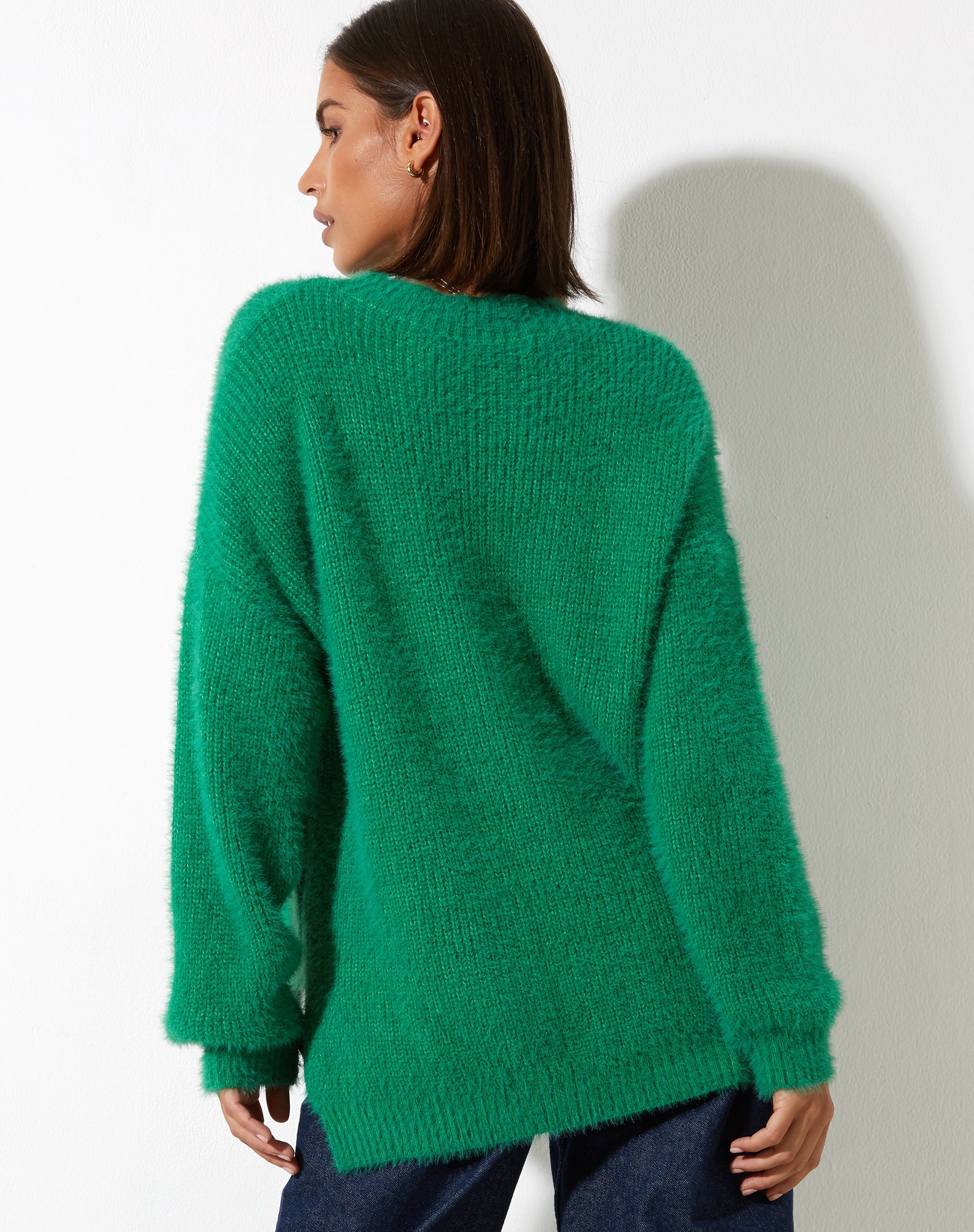 immagine di Bondy Jumper in maglia verde Kelly