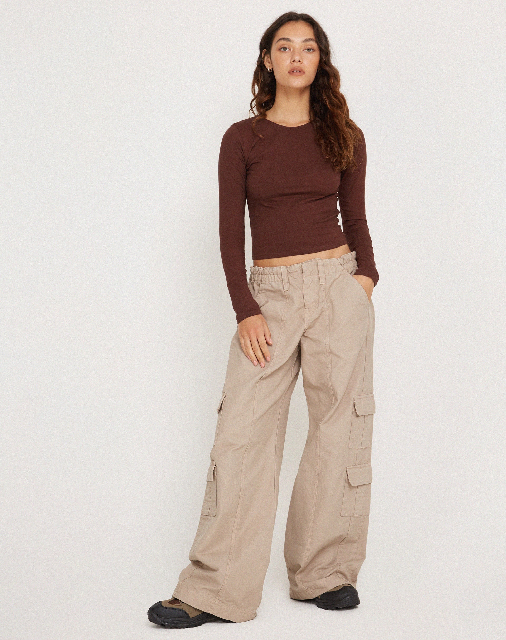 immagine di Bonja Top a maniche lunghe in Seal Brown