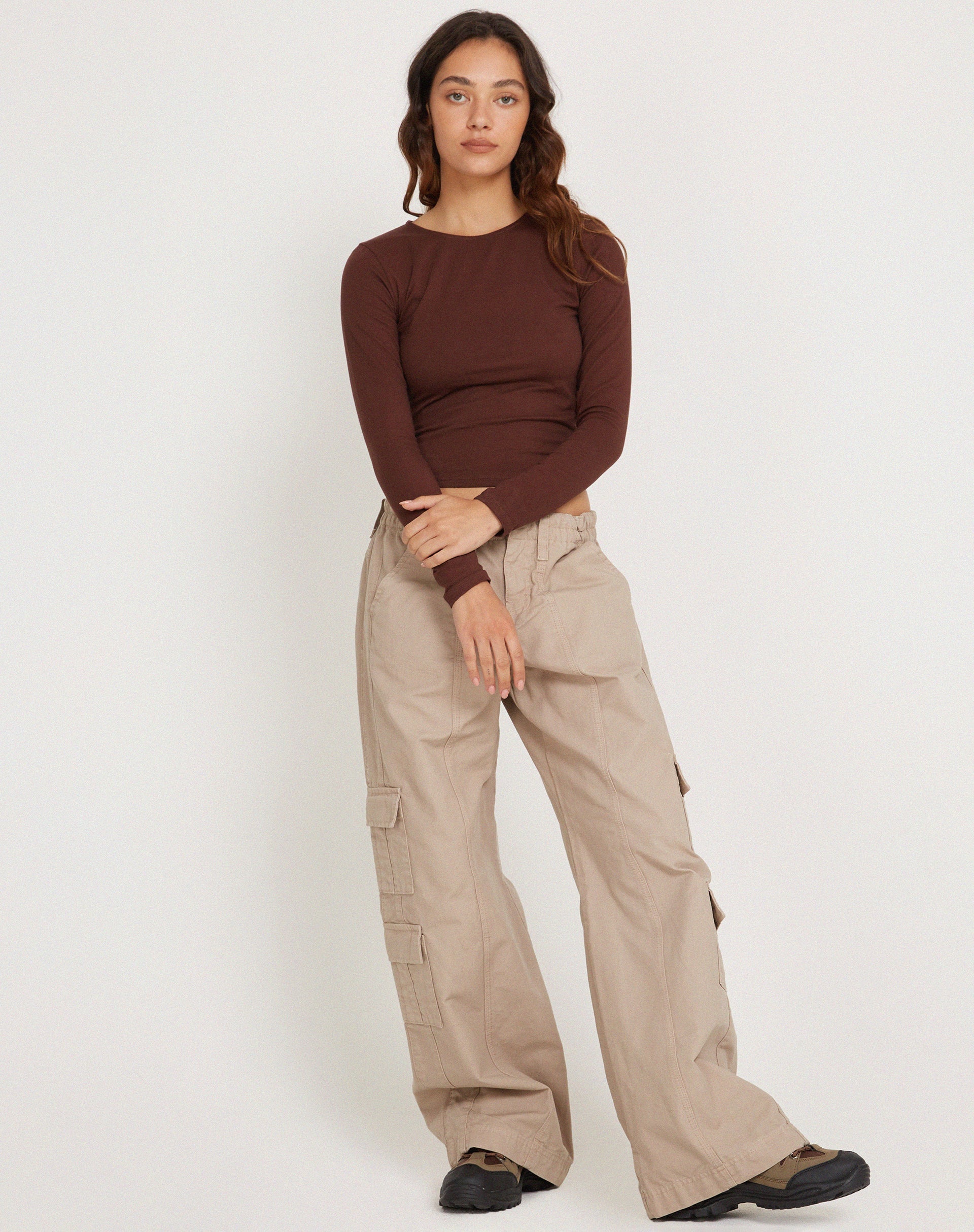 immagine di Bonja Top a maniche lunghe in Seal Brown