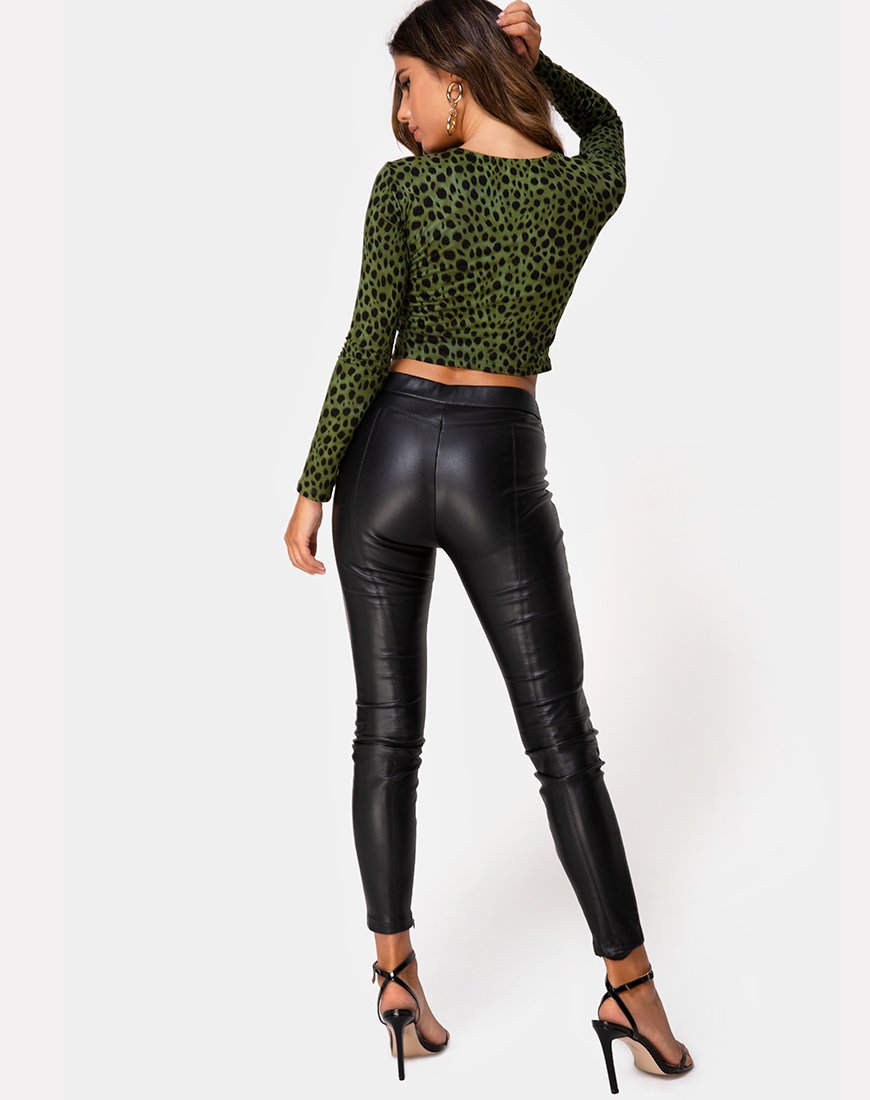 Immagine di Bonnie Crop Top in Cheetah Khaki