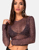 Immagine di Bonnie Crop Top in maglia leopardata Rar