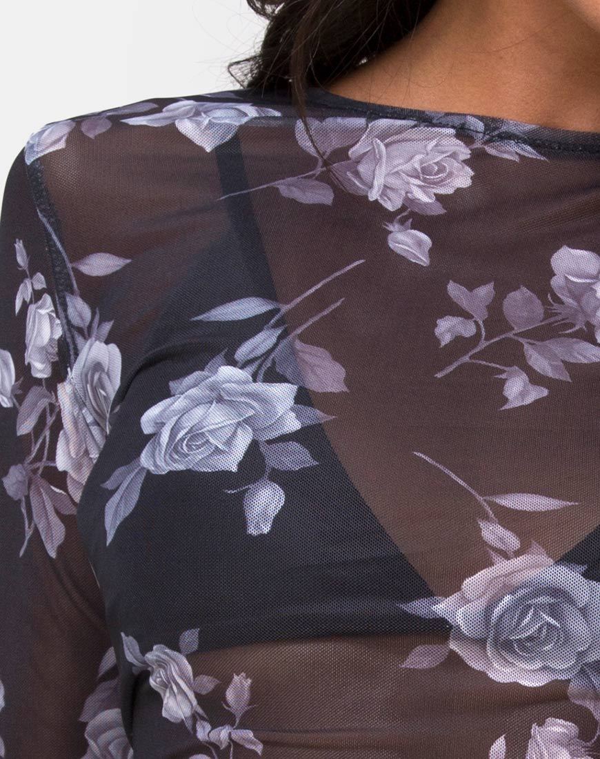 Immagine di Bonnie Top in maglia grigio-rosa