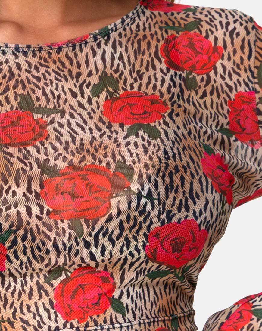 Immagine di Bonnie Crop Top in Tiger Rose
