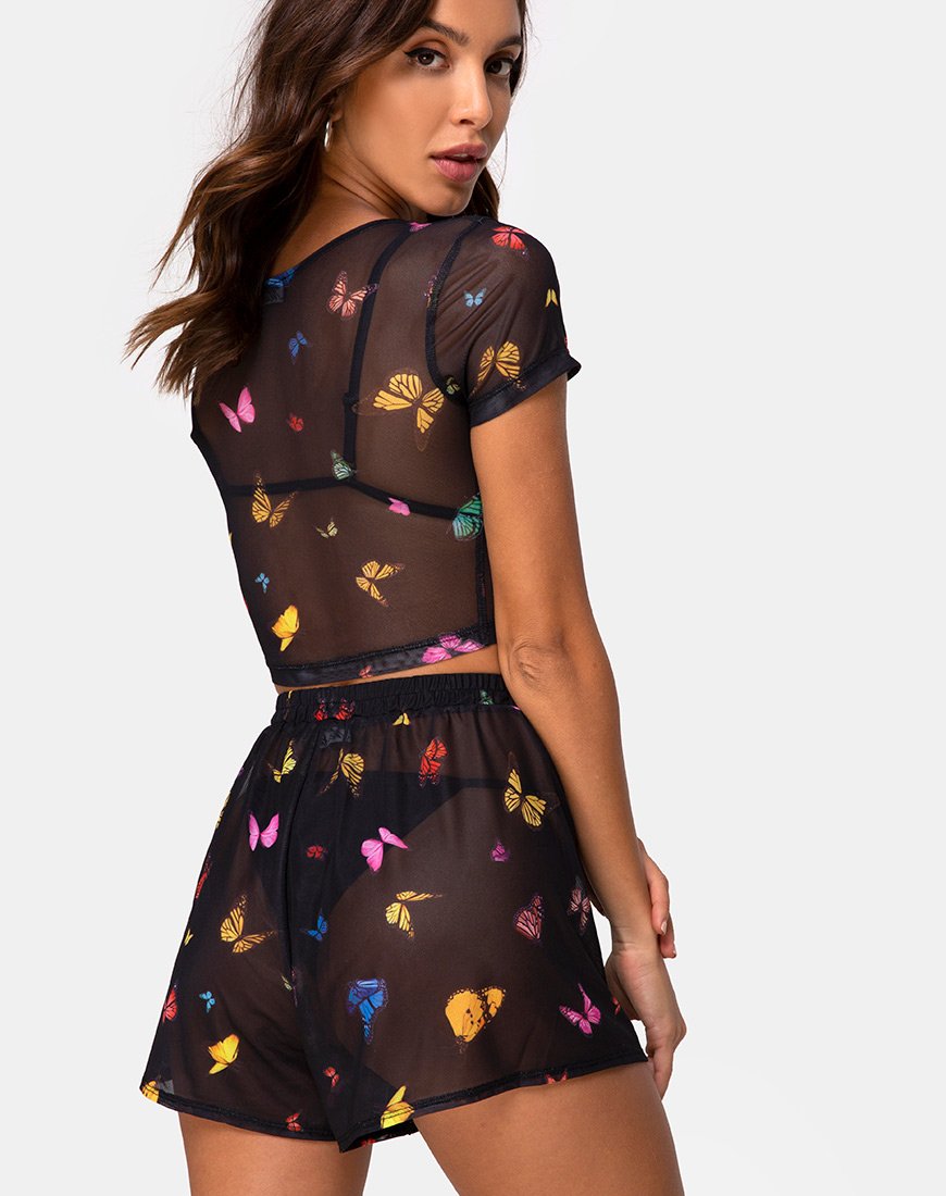 Immagine di Boris Short in Mesh Black Butterfly