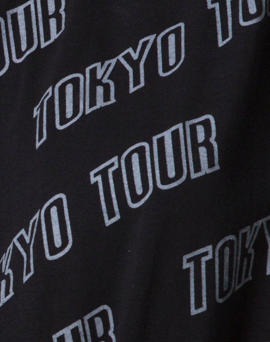 Immagine di Botec Tee oversize in Tokyo Tour Nero