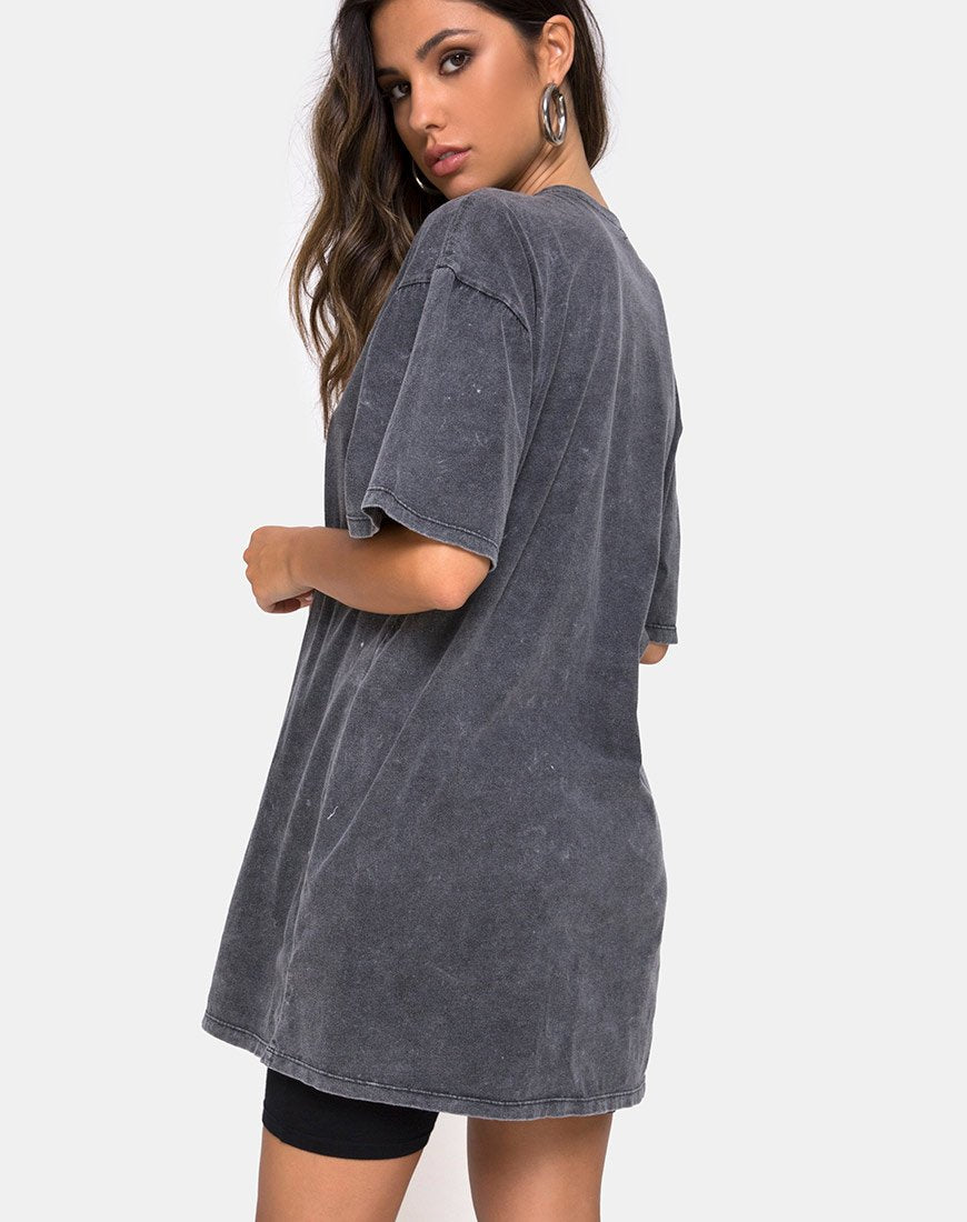 Tee Sunny Kiss in Stone Wash con Angelo