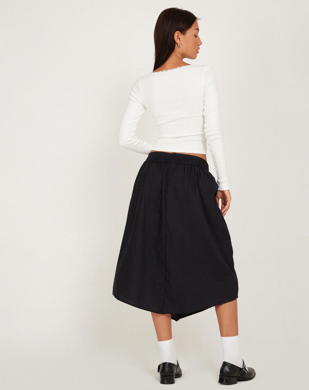 Gonna India Midi in nero