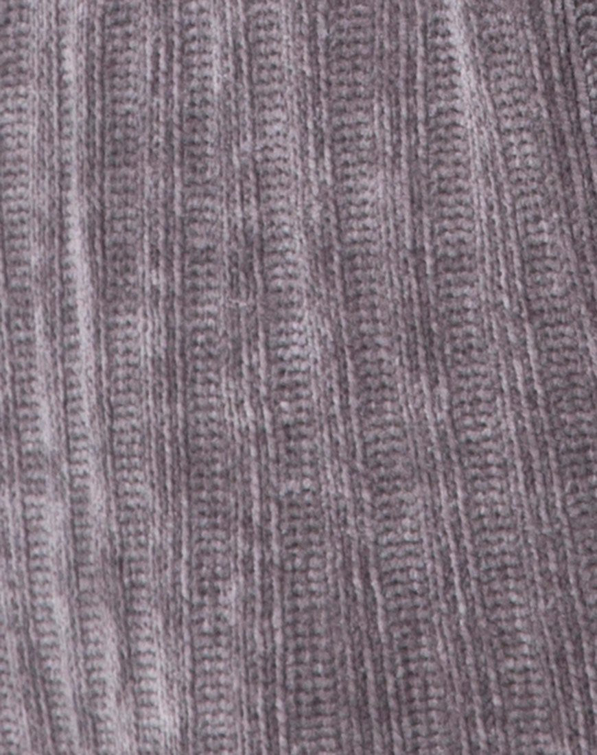 Immagine del cardigan boyfriend in ciniglia grigio