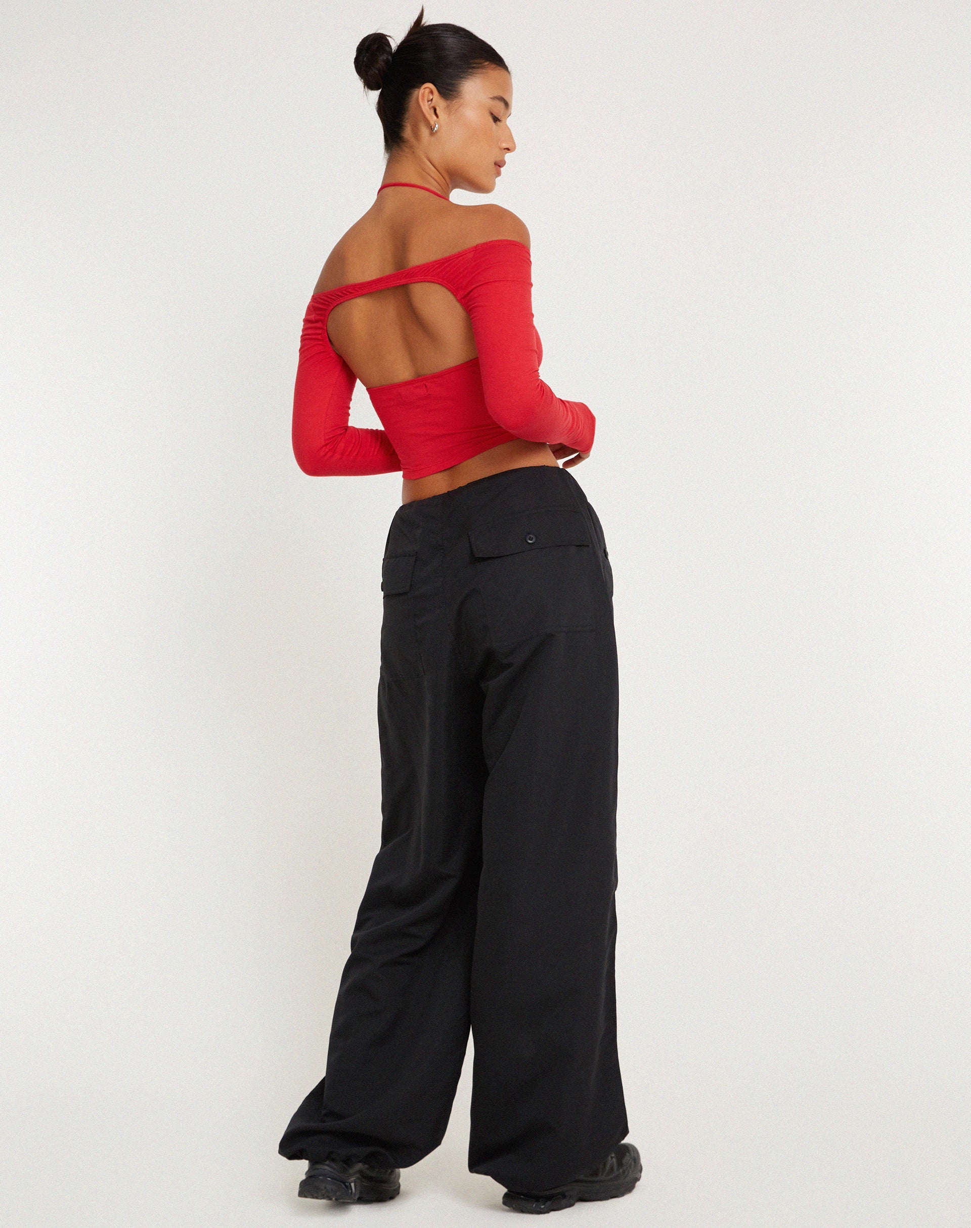 immagine di Brandy Top a manica lunga in rosso corsa