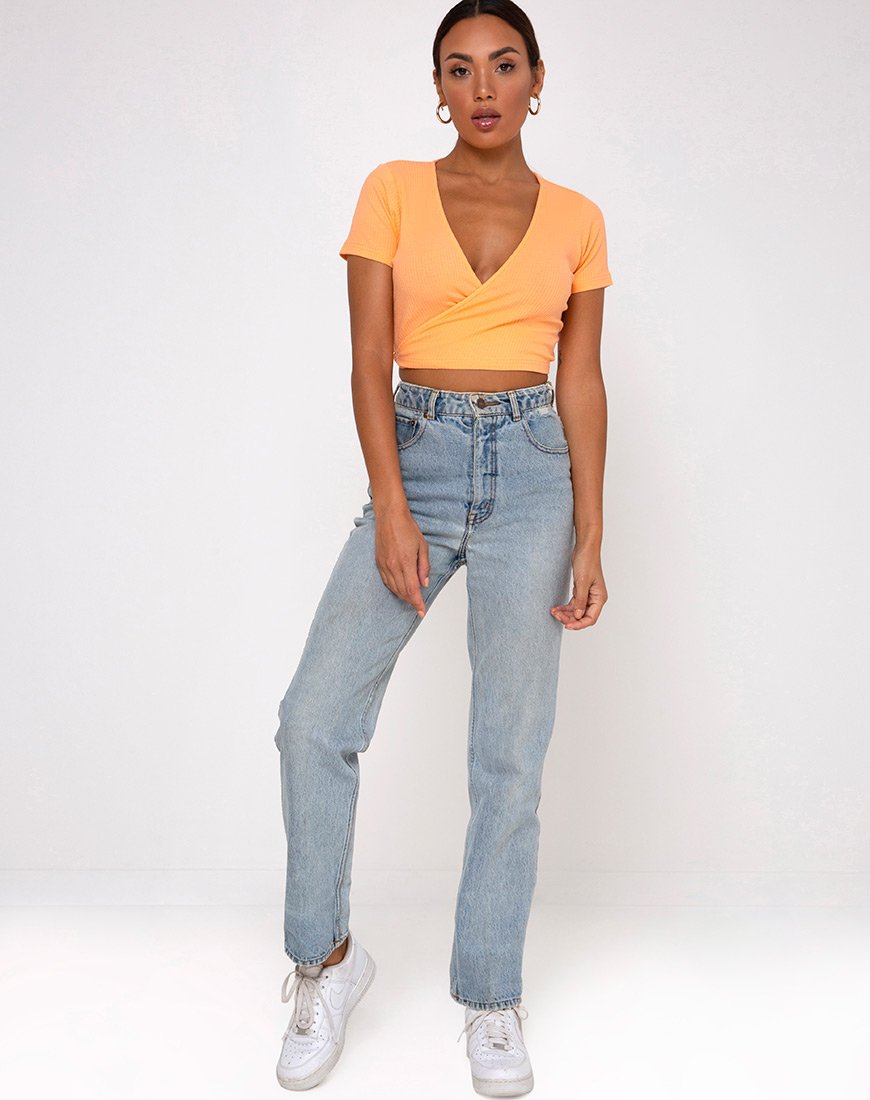 Immagine di Bria Top in Rib Cantaloupe