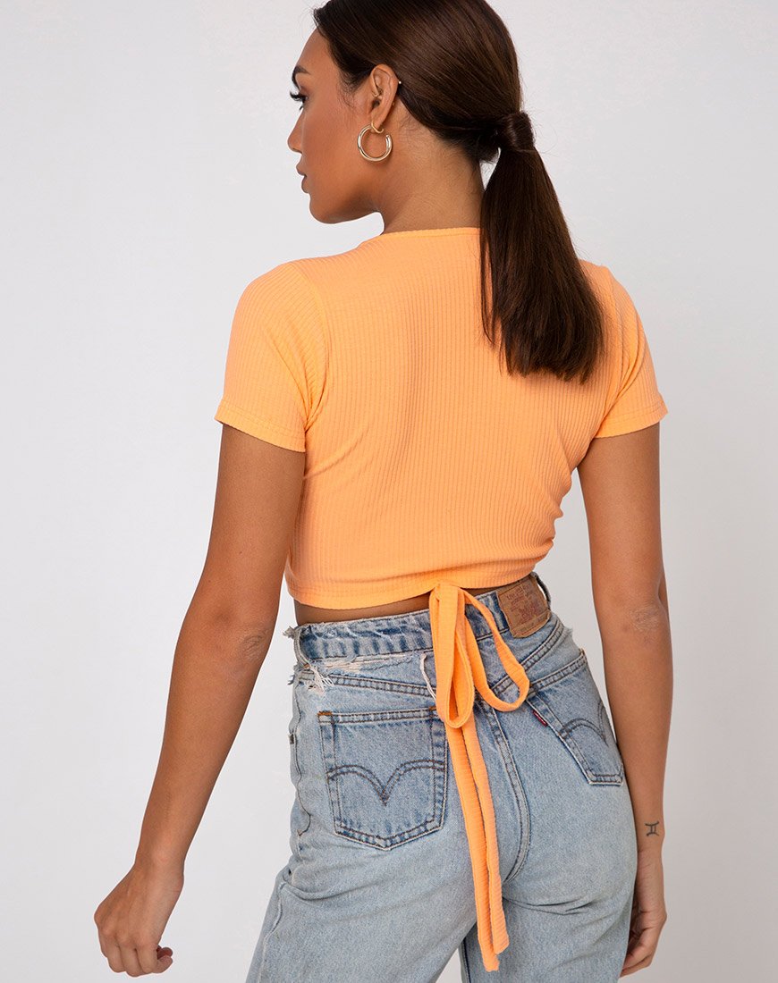 Immagine di Bria Top in Rib Cantaloupe