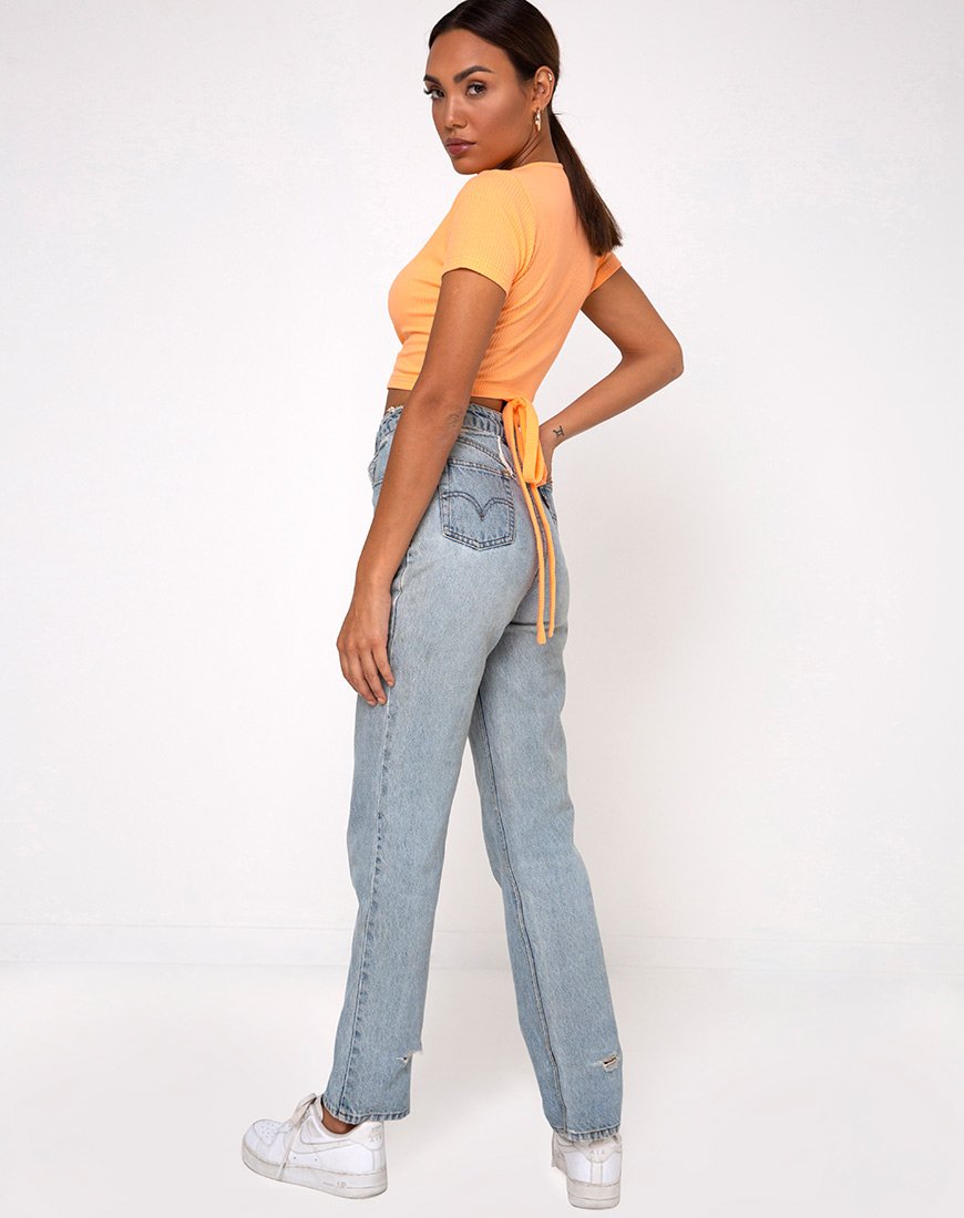 Immagine di Bria Top in Rib Cantaloupe