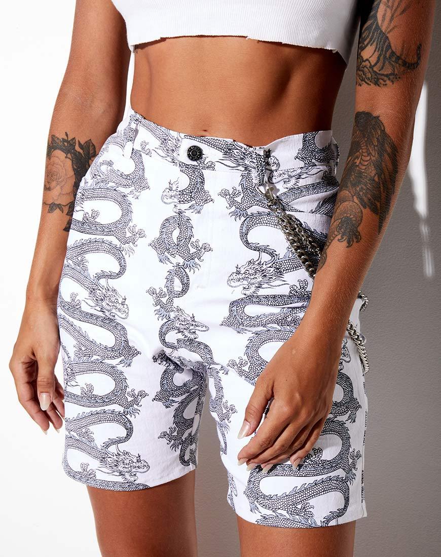 Pantalone Brianna in Dragon Rope White Placement