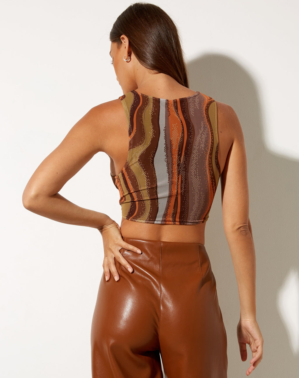 Crop Top Britta in terra sfumata