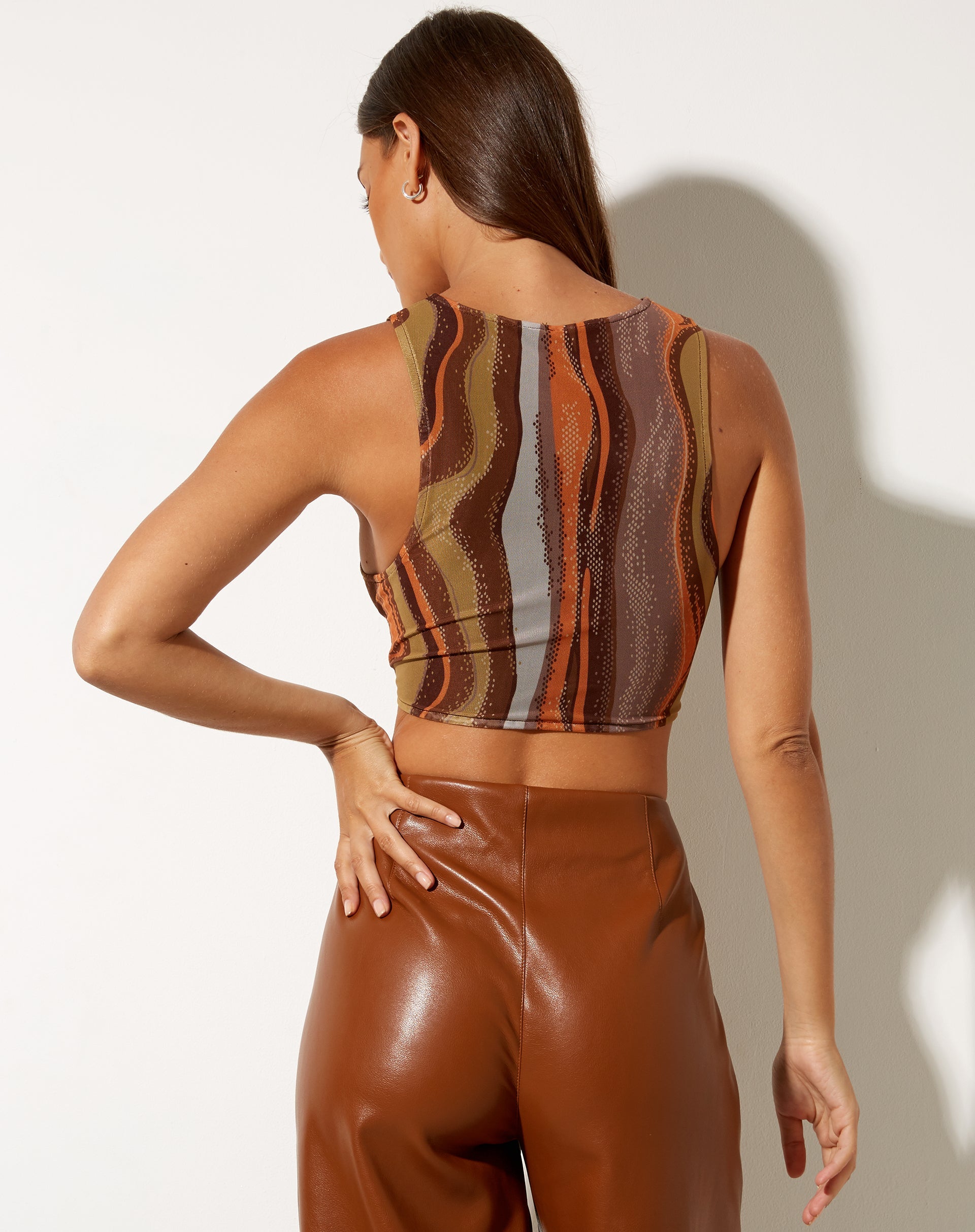 Crop Top Britta in terra sfumata