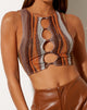 Crop Top Britta in terra sfumata