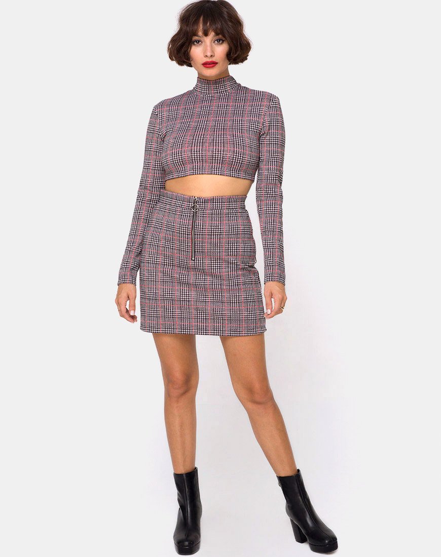 Immagine di Bronti Minigonna in Charles Check Blush