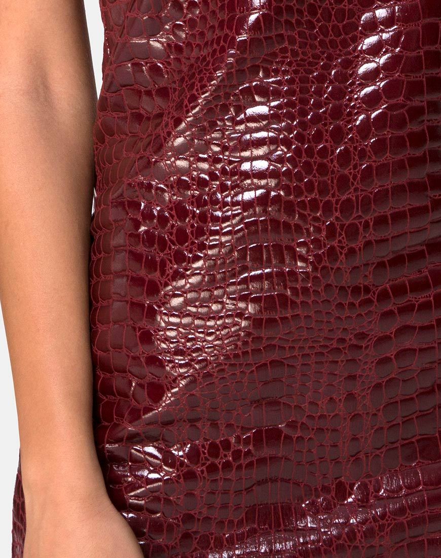 Immagine di Burmay Abito in PU Croco Vino