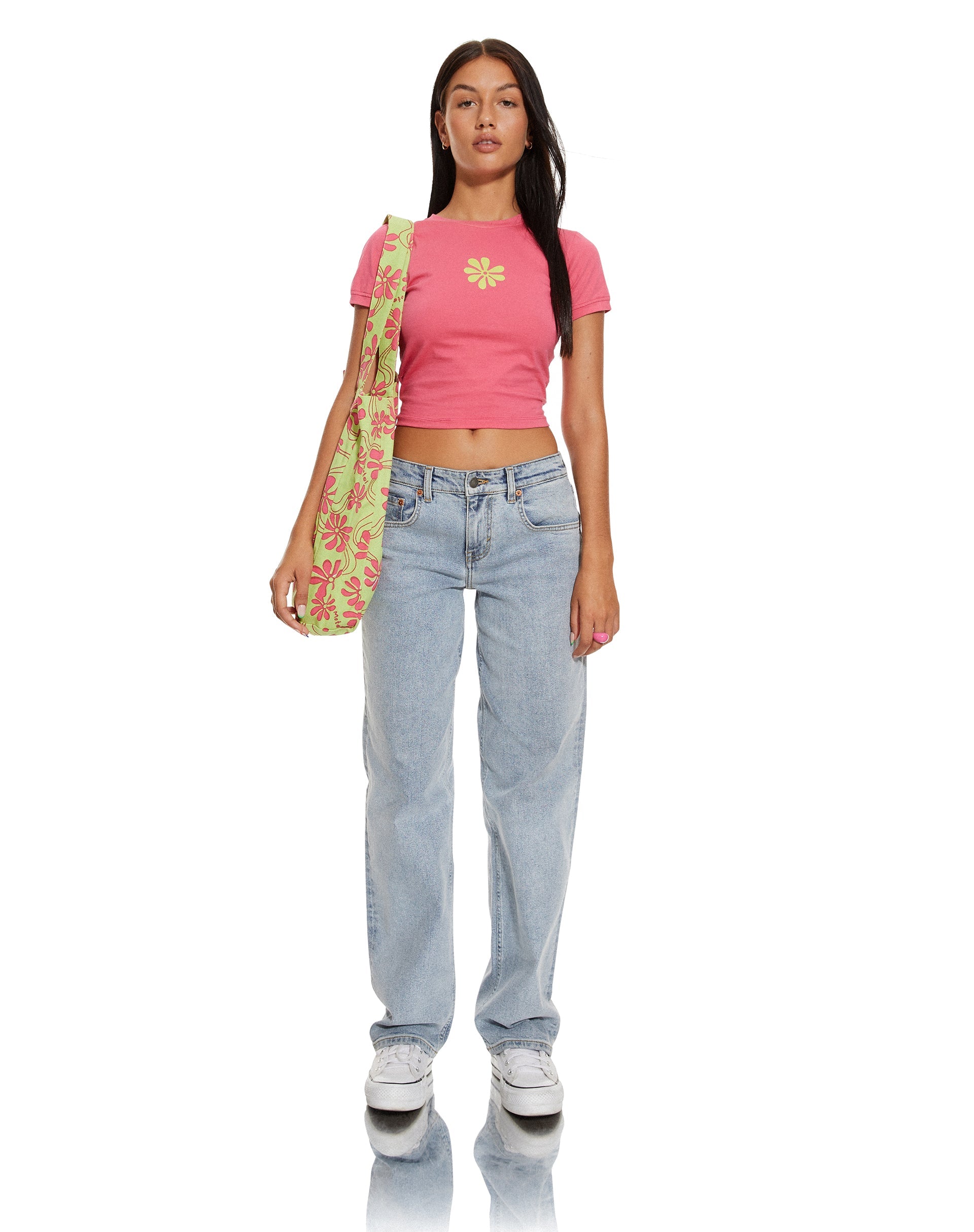 immagine di MOTEL X BARBARA Borsa Tote Barbs in Verde Floreale Beachy