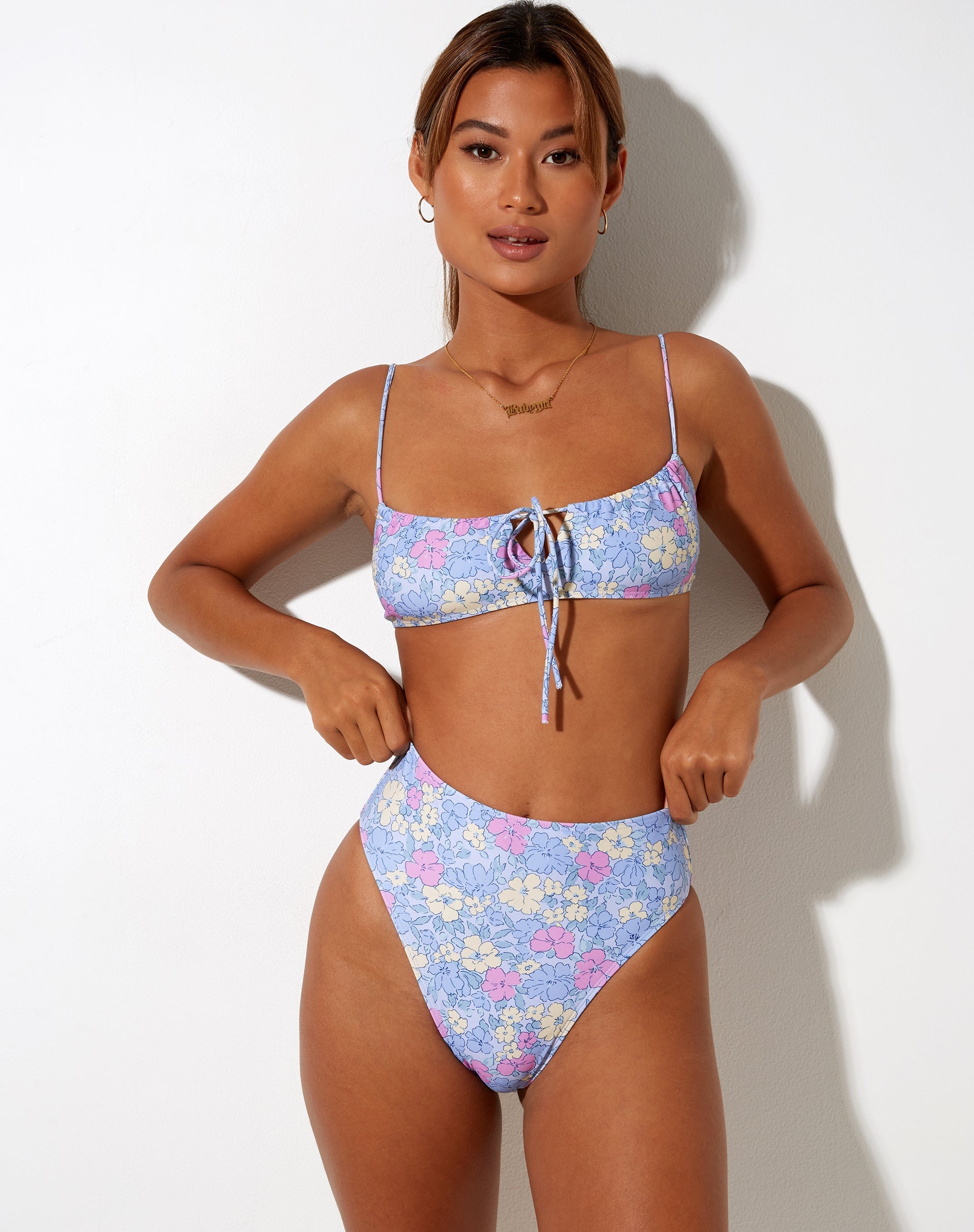 Immagine di CARMESON BIKINI BOTTOM WASHED OUT PASTEL FLORAL