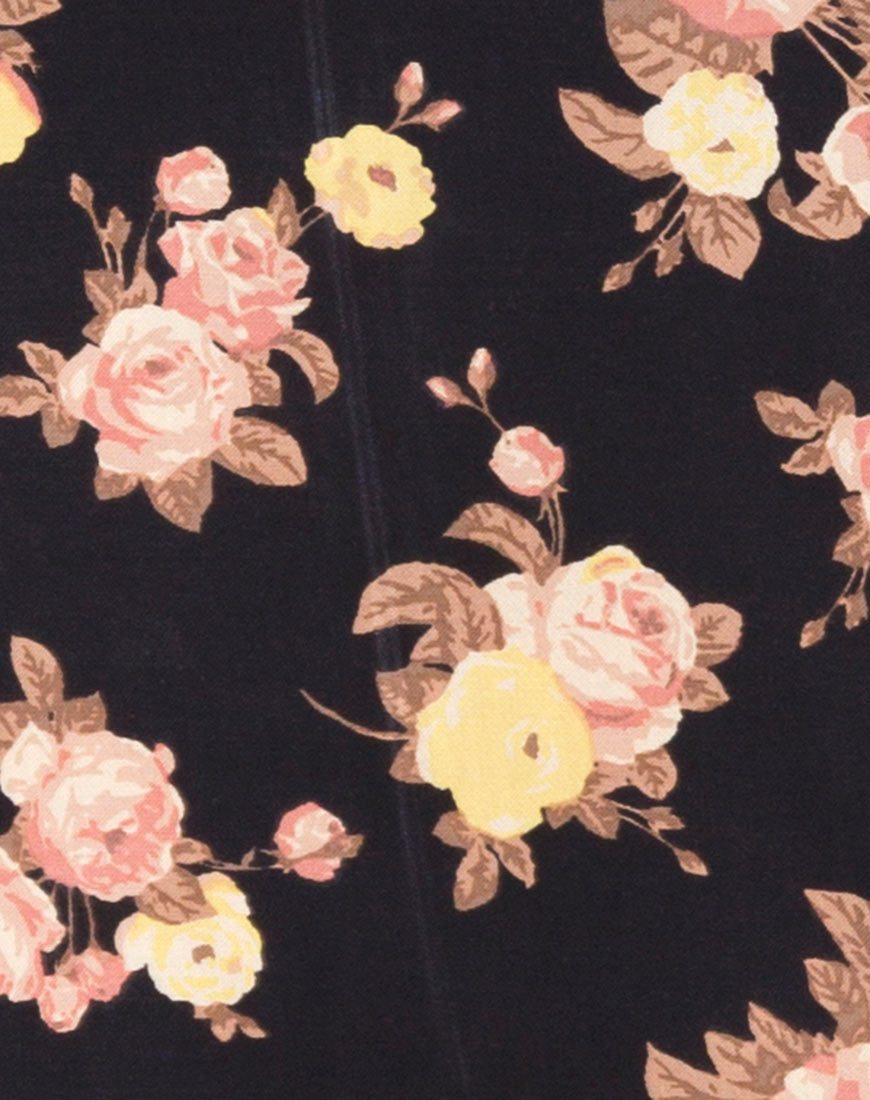 Immagine di Camosa Swing Dress in Rosa Antico Nero