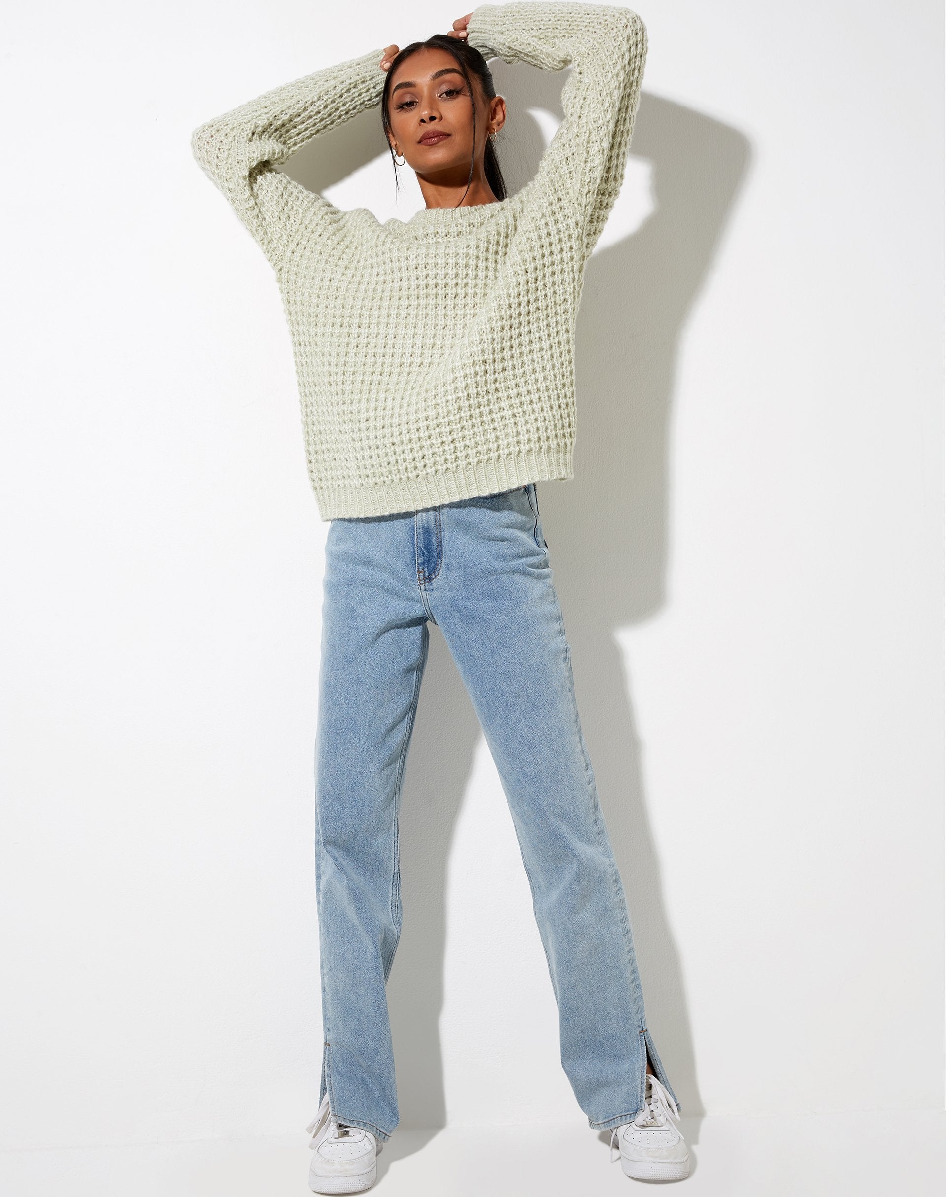Immagine di Caribou Jumper in maglia a maglia grossa Menta