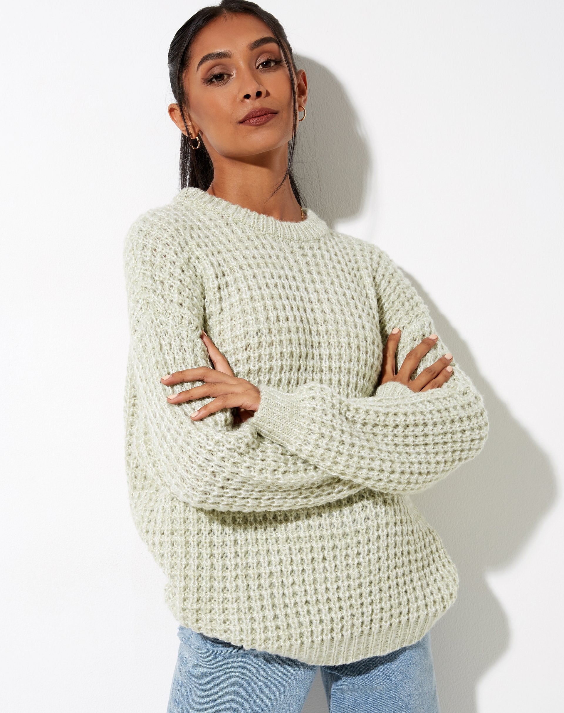 Immagine di Caribou Jumper in maglia a maglia grossa Menta
