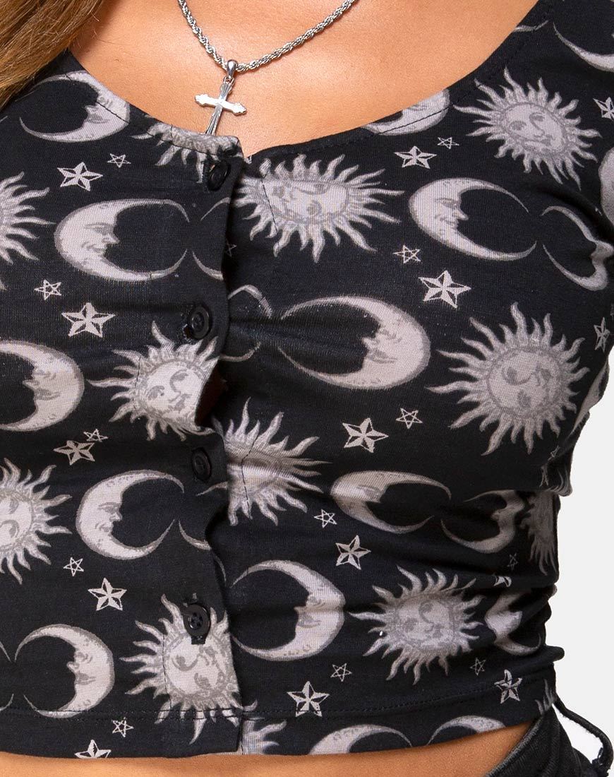 Immagine di Carla Crop Top in Moonlight Black