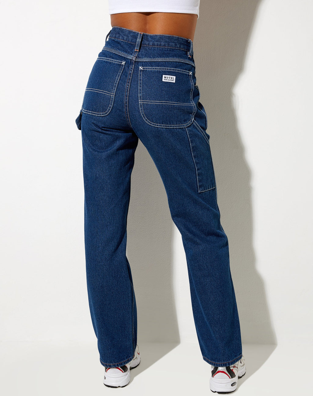 Jeans Carpenter Cargo in blu indaco