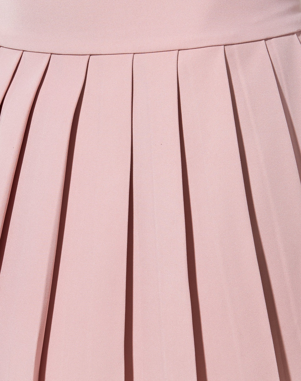 Gonna a pieghe Cason in rosa tenue