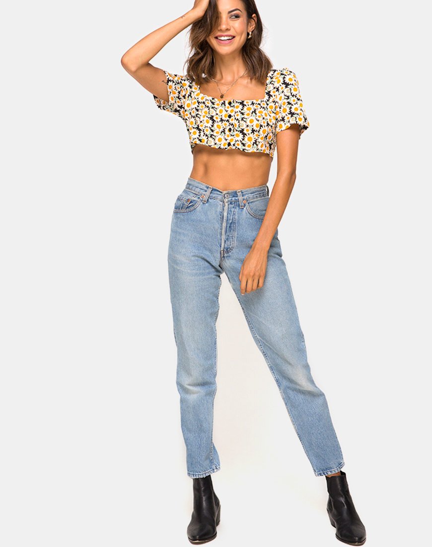 Immagine di Cavazza Crop Top in Delightful Daisy