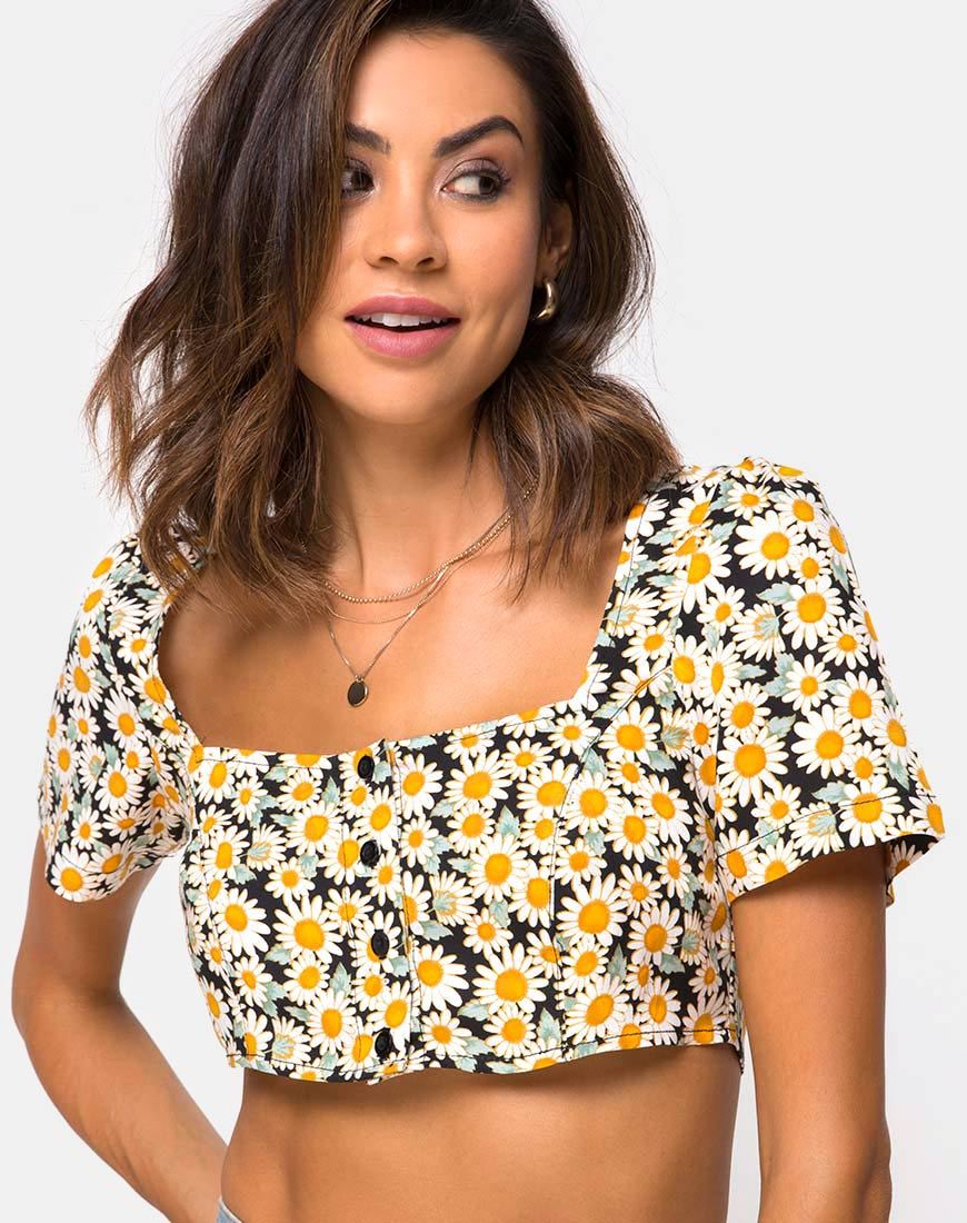 Immagine di Cavazza Crop Top in Delightful Daisy