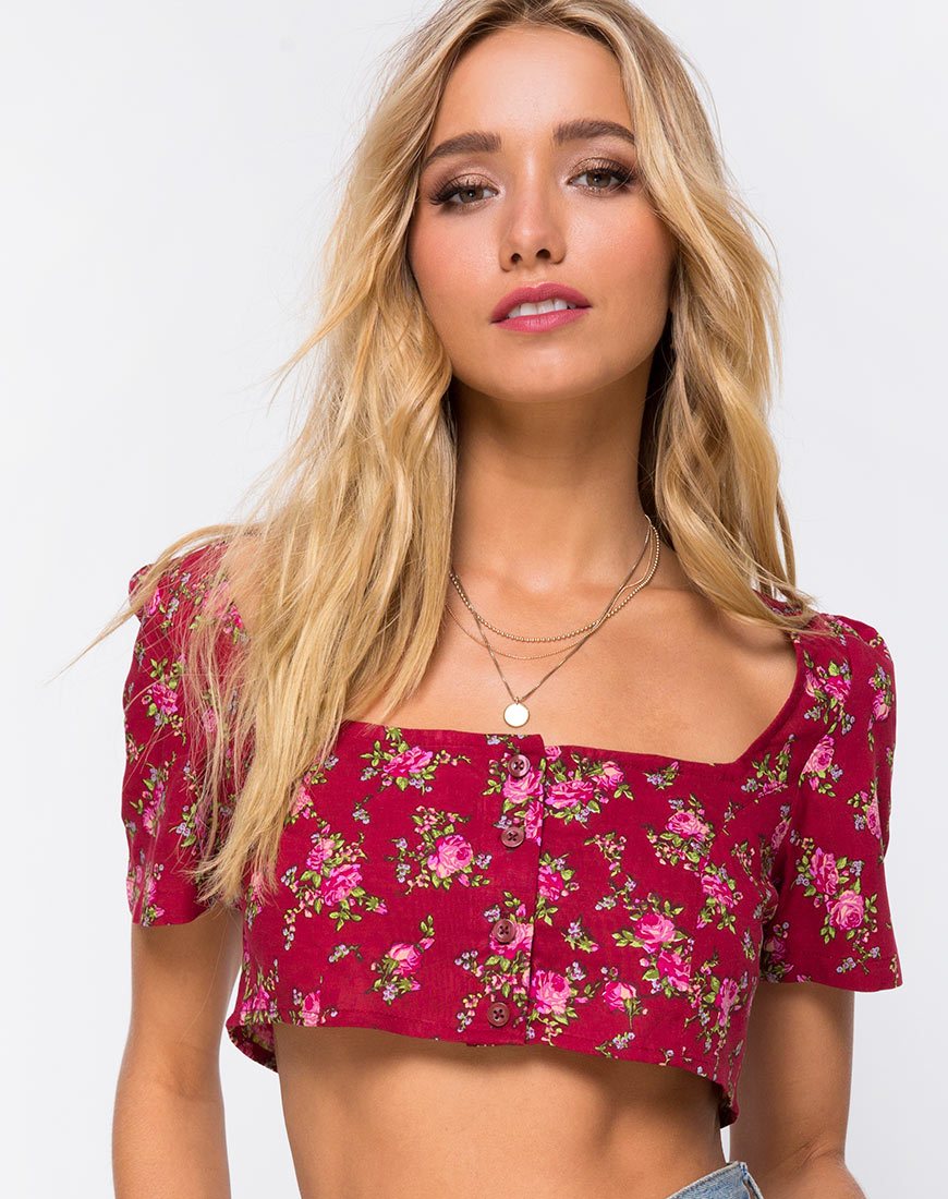 Immagine di Cavazza Crop Top in Soheila Floral