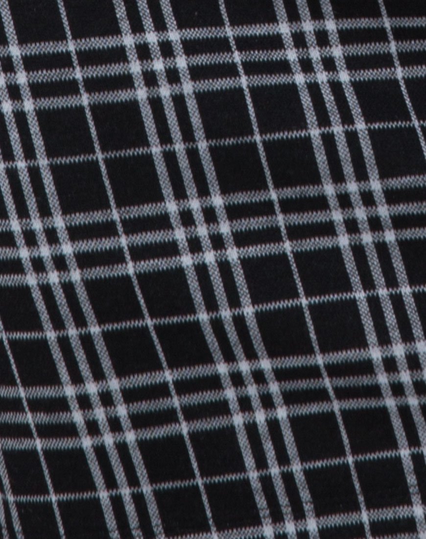 Immagine di Cecile Slip Dress in Mono Plaid Nero