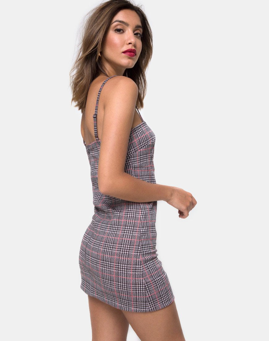 Abito Cecile in Charles Check Blush