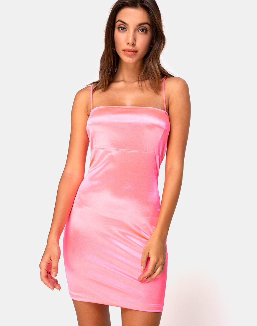 Abito Cecile in rosa neon