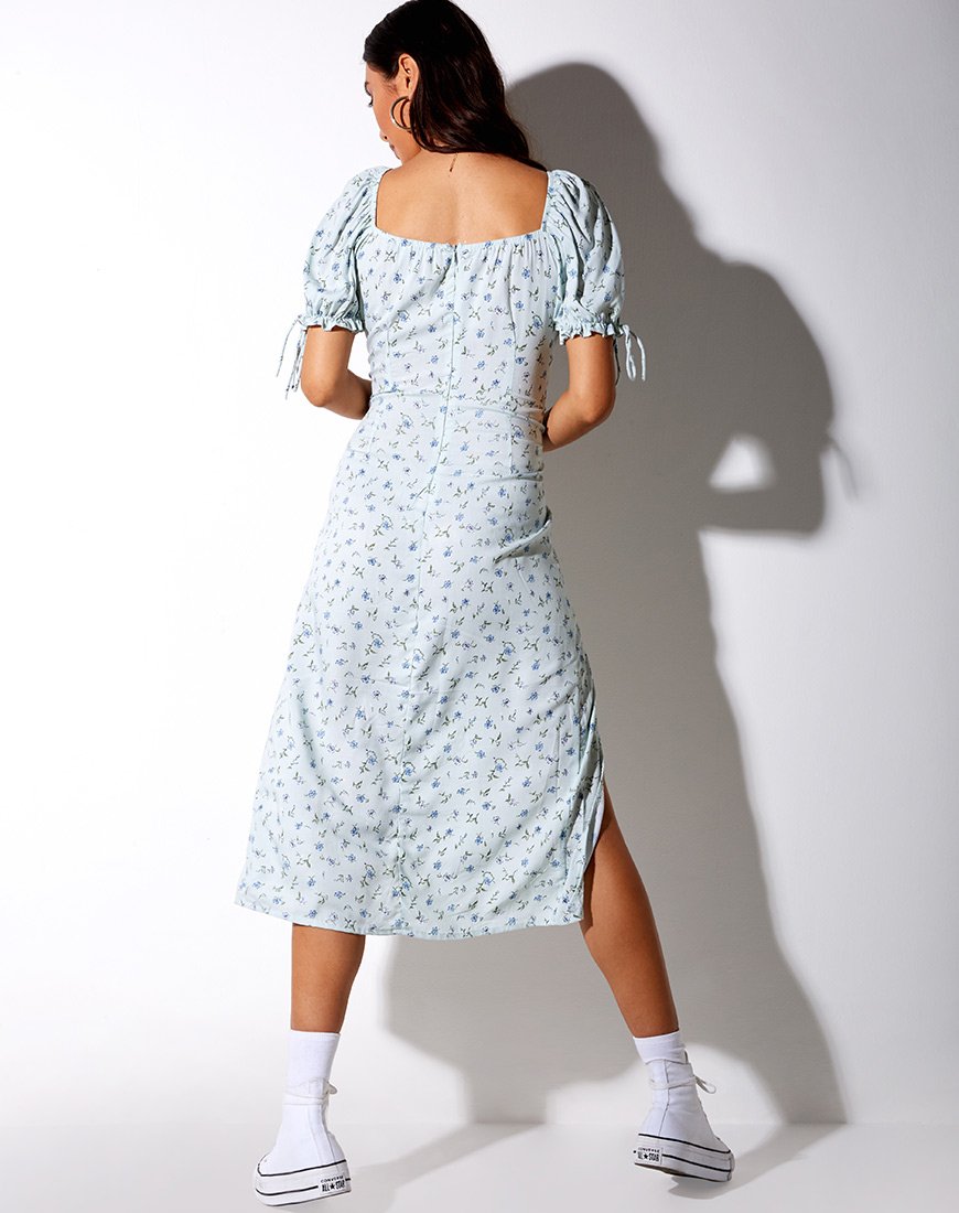 Immagine di Cello Midi Dress in verde petalo