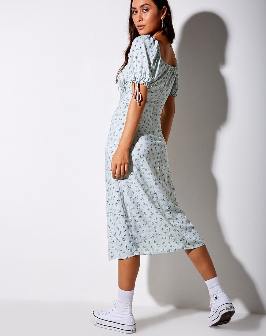 Immagine di Cello Midi Dress in verde petalo