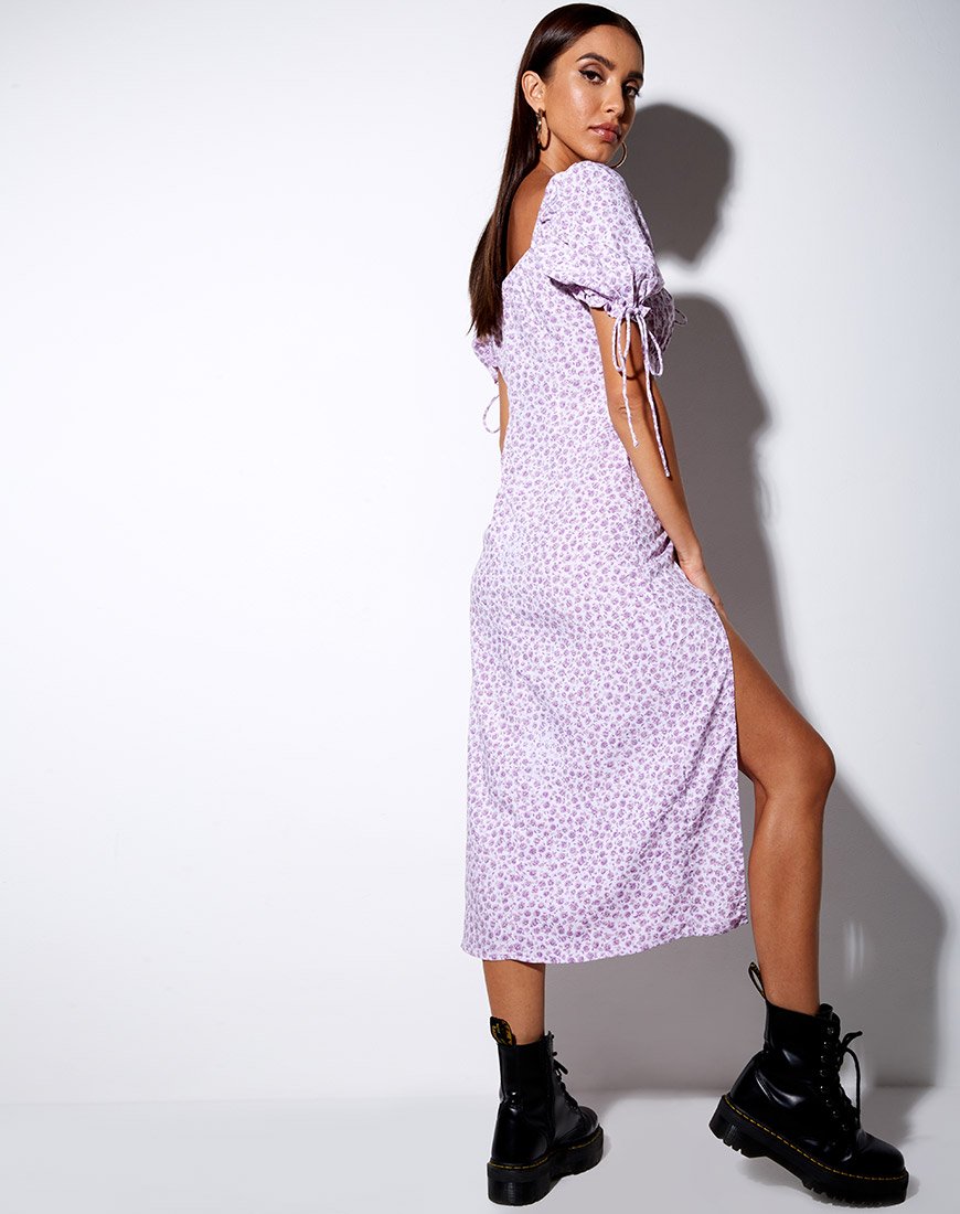 Immagine di Cello Midi Dress in Ditsy Rose Lilac