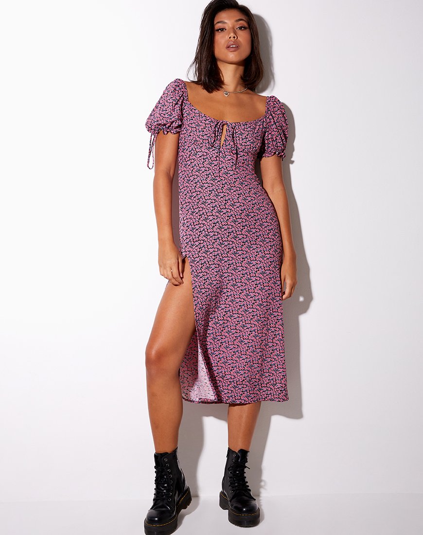 Immagine di Cello Midi Dress in Floral Fun Pink