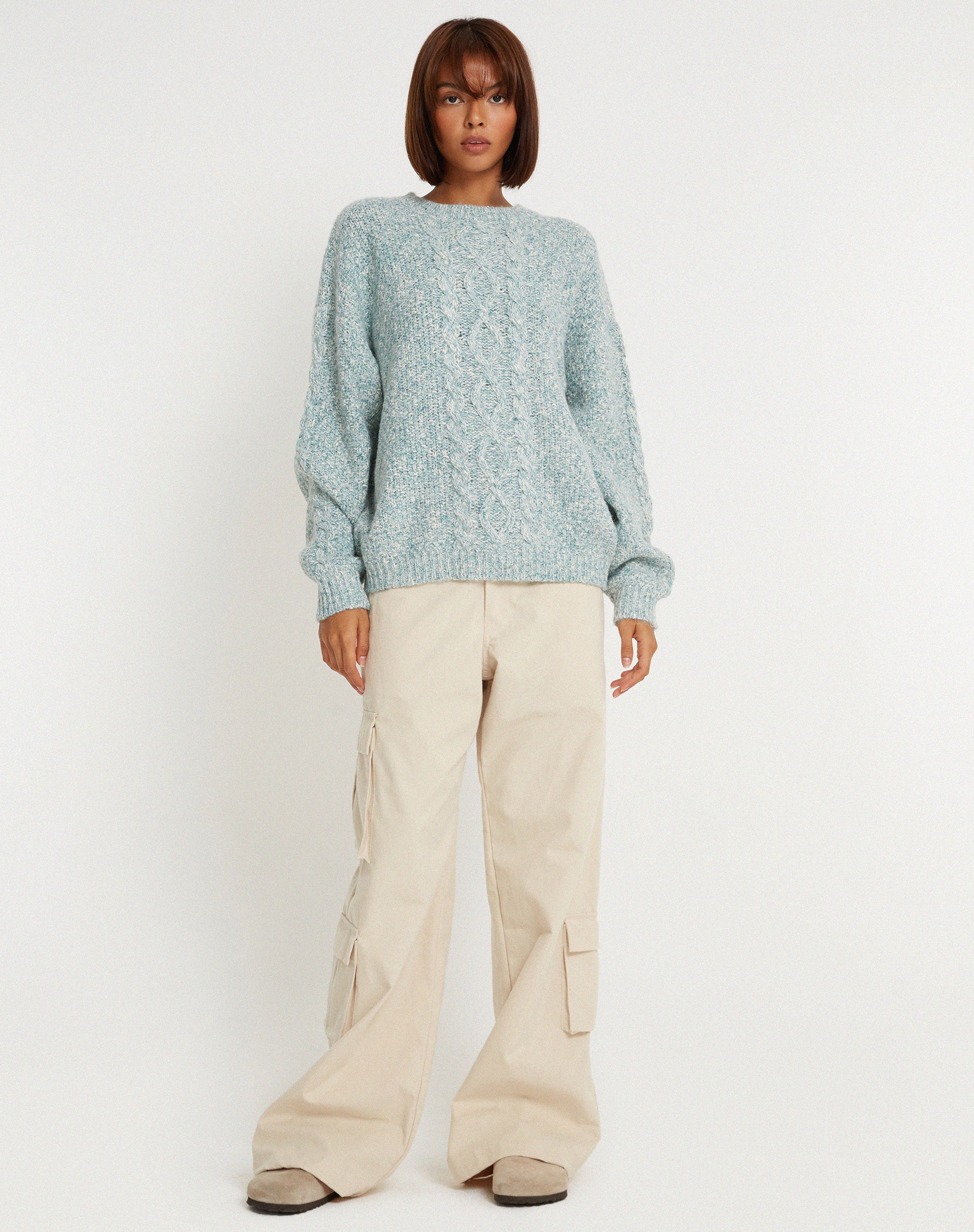 immagine del maglione Chalih in verde anatra