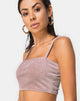 Immagine di Kylie Crop Top in Rib Taupe