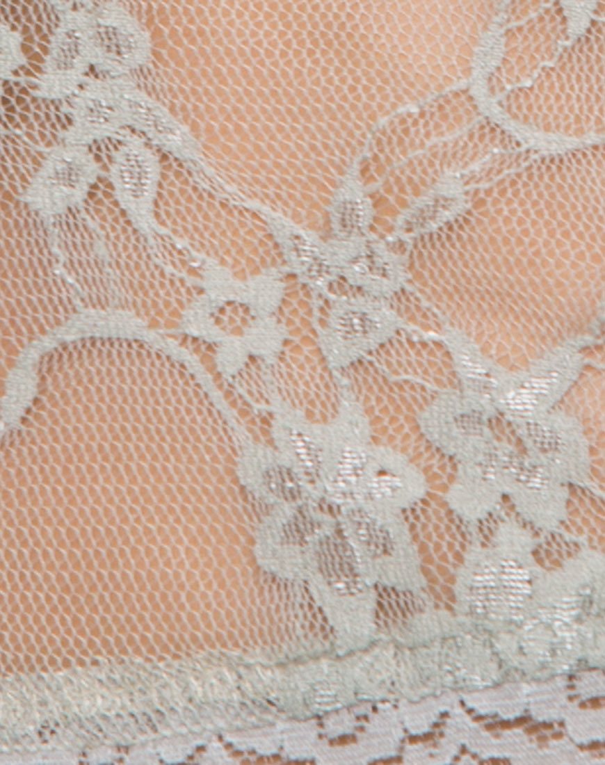 Immagine di Chesa Crop Top in pizzo margherita Pistacchio