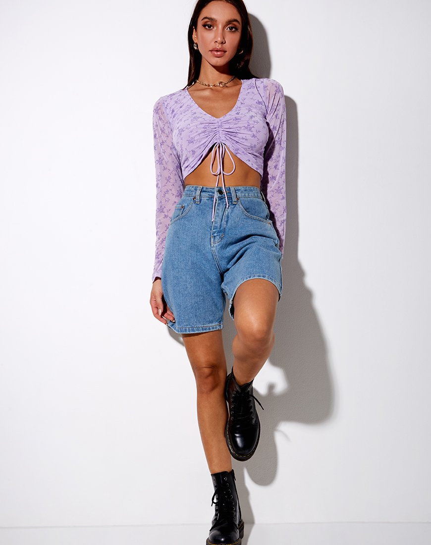 Immagine di Chilo Top a maniche lunghe in Love Bloom Lilac Flock