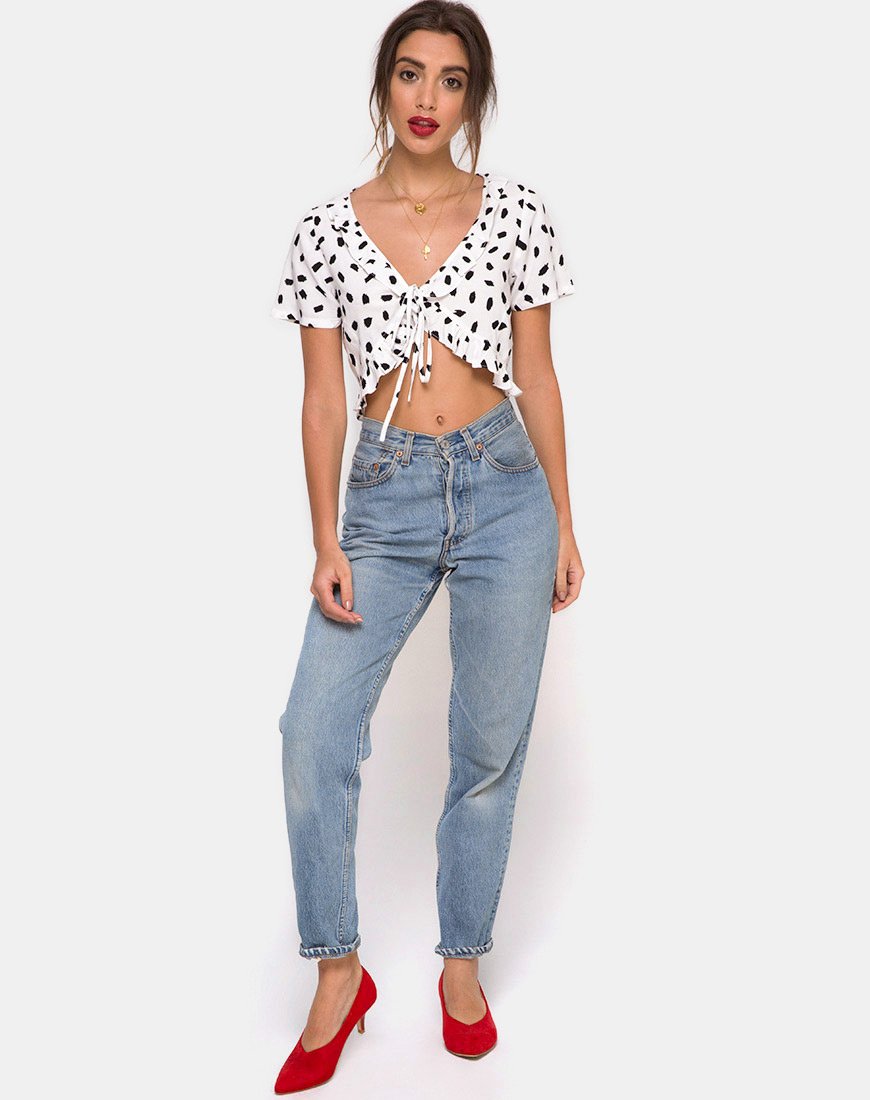 Immagine di Chisa Top in Diana Dot Bianco