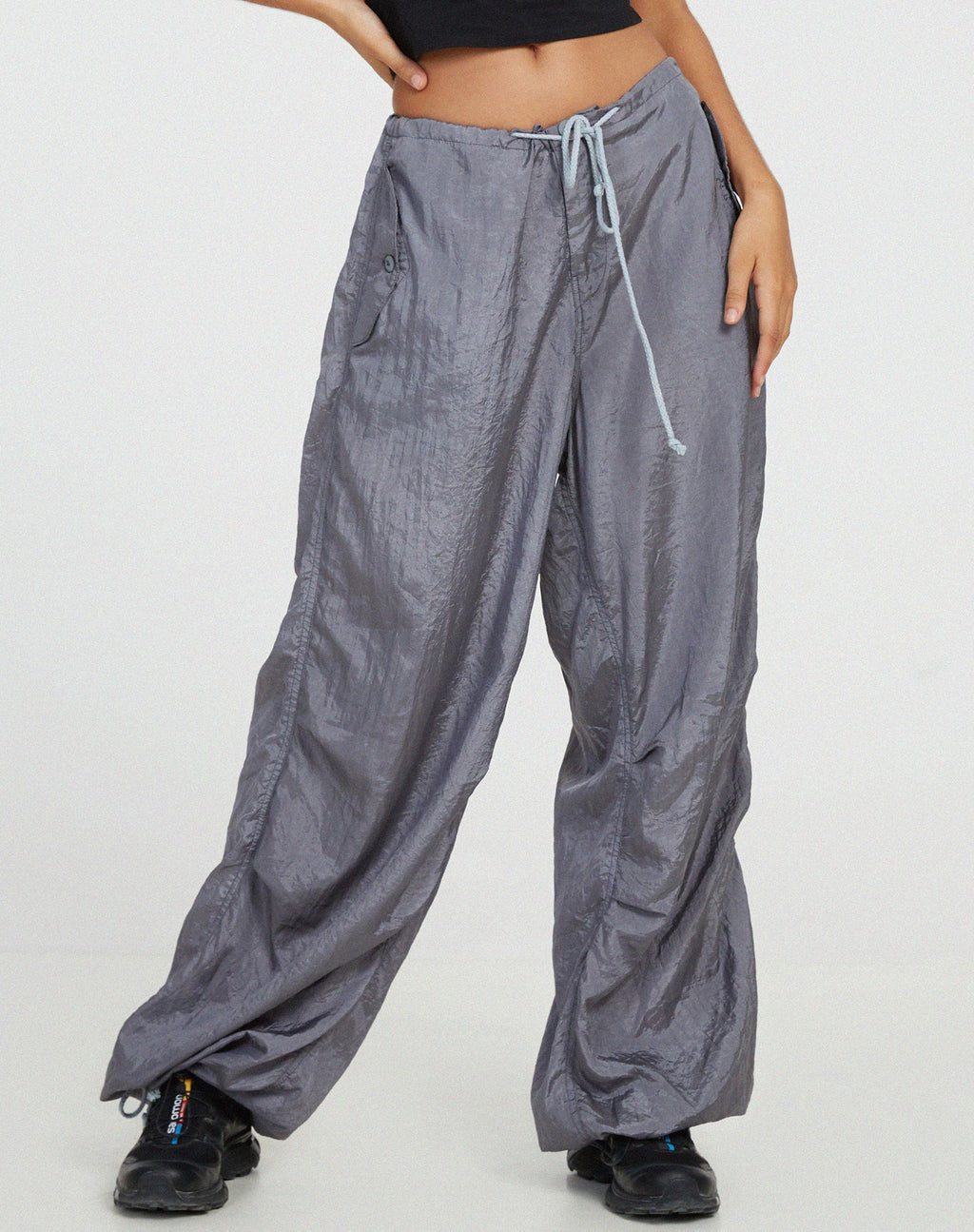 Pantaloni Chute in paracadute grigio freddo