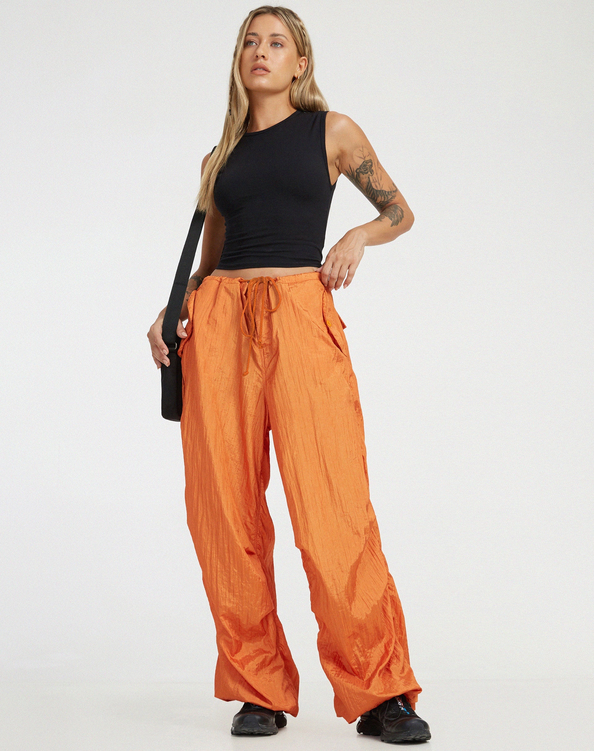 immagine di Chute Trouser in Parachute Pumpkin Orange
